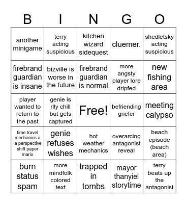 blocktales 4 bingo Card