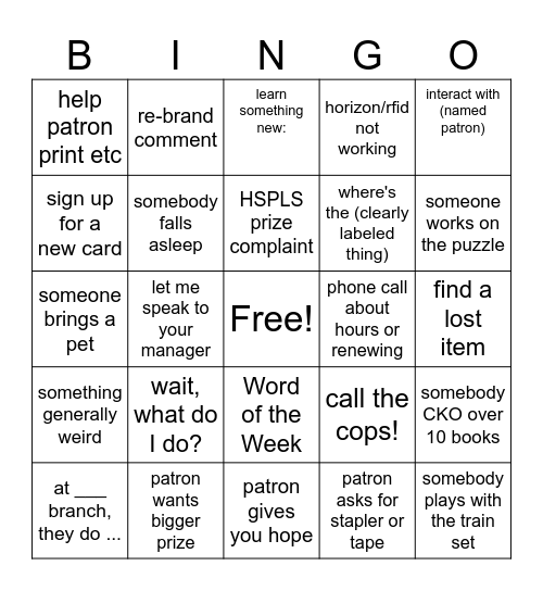 SRC OWP Bingo Card