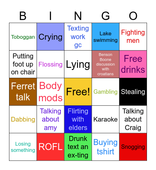 Croatia Bingo Card