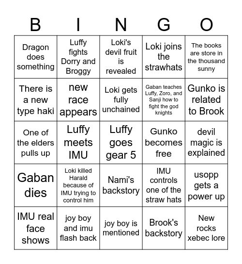 Elbaph Bingo Card - Adam Version Bingo Card