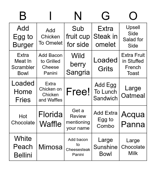 Keke's Bingo Card