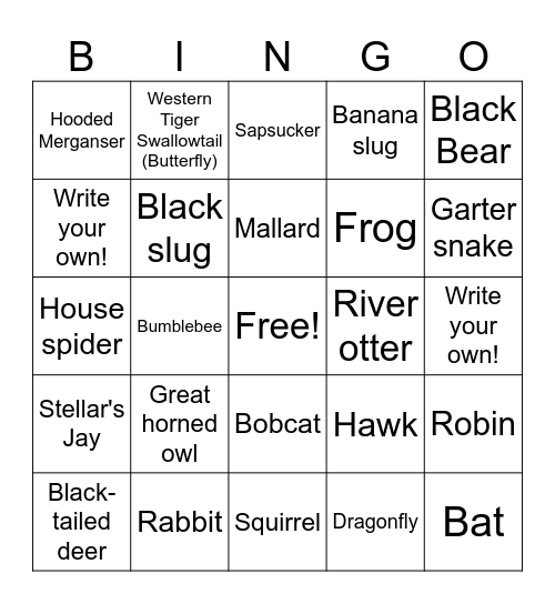 Moeller Bingo Card