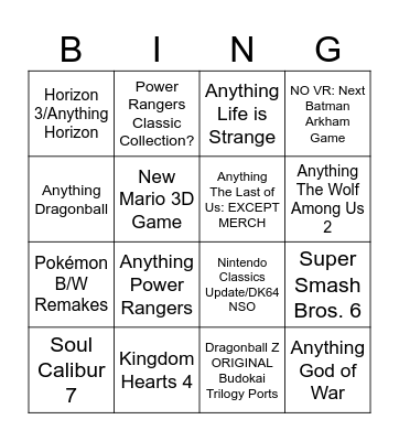 Summer Lame Fest 2025 Ft. Geoff the Clown Prediction BINGO Card