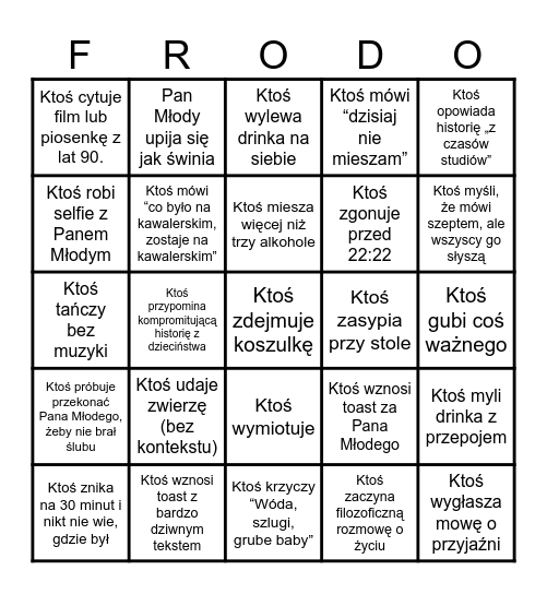 BINGO PSIE!! Bingo Card