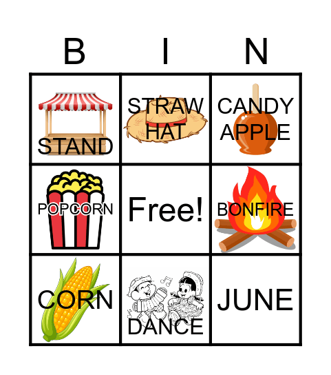 JUNE FESTIVAL Bingo Card