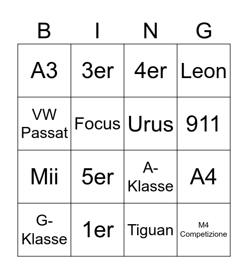 Jonas Bingo Card