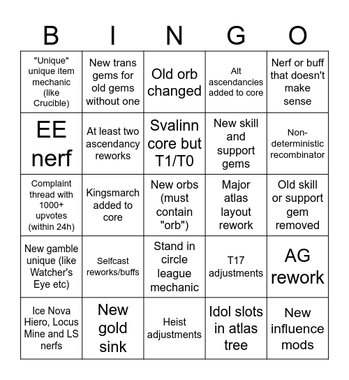 3.26 Bingo Card