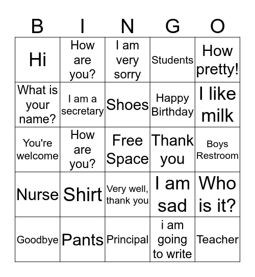 Bingo Card