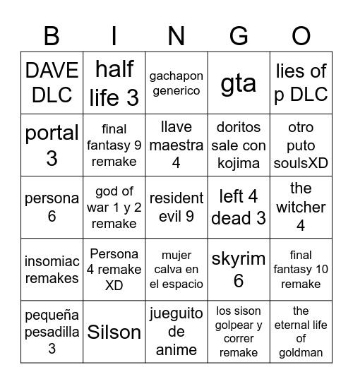 Summer fest bingo Card