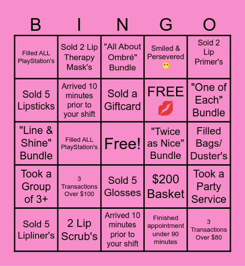 LipLab DC 14th St. BINGO🥳 Bingo Card