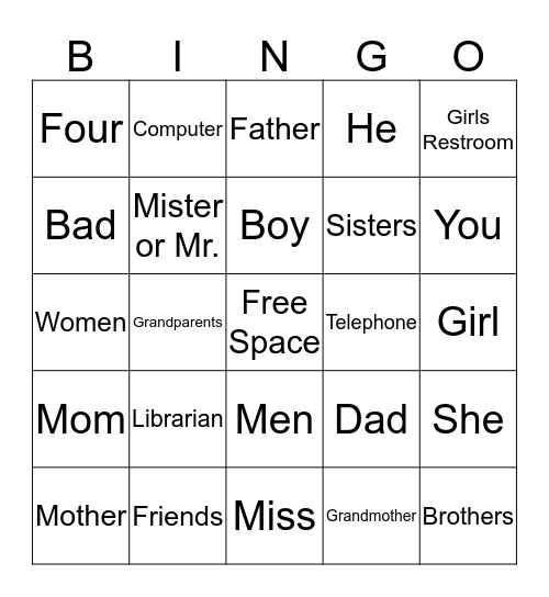 Bingo Card