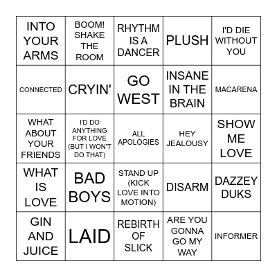 BEST OF 1993 Bingo Card
