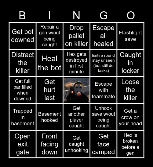 Lockout DBD Bingo! Bingo Card