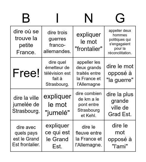 Est-ce que tu connais quelqu'un qui peut Bingo Card