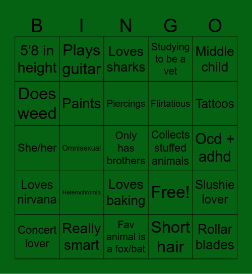 Leena bingo Card