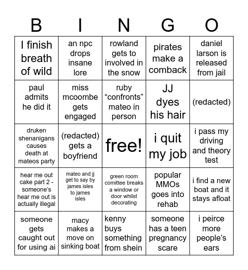bingo Card