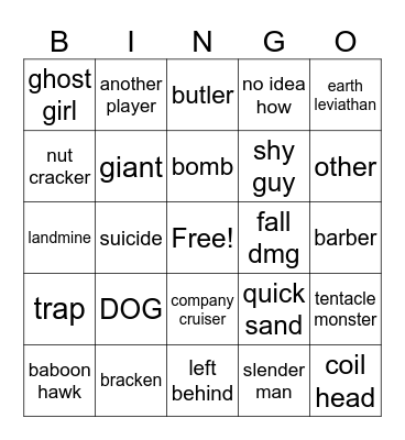 How did you die Bingo Card