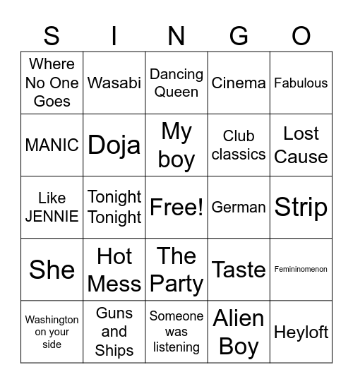 Mave’s Birthday! Bingo Card
