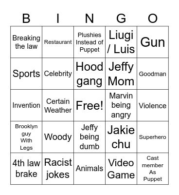 Sml Bingo Card