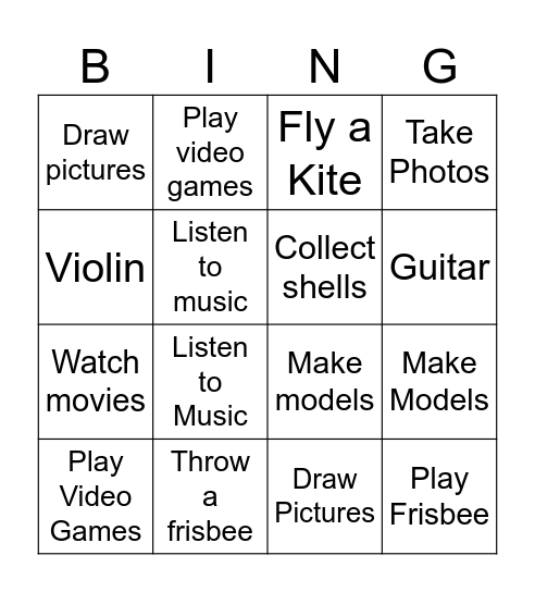 Bingo Card