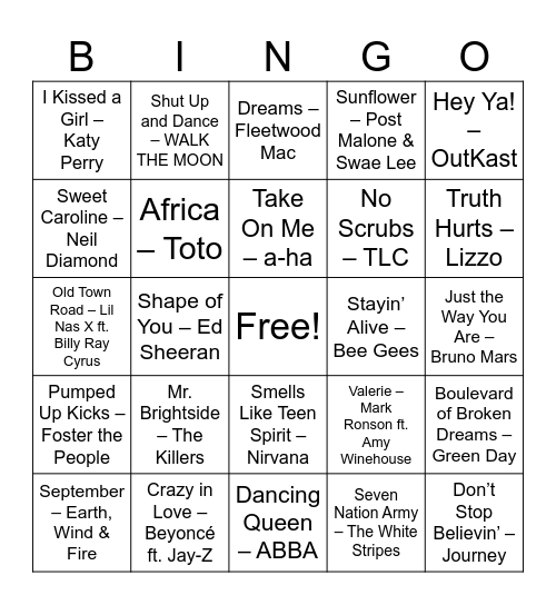 UNBC Pre-Med Students Association Bingo Card