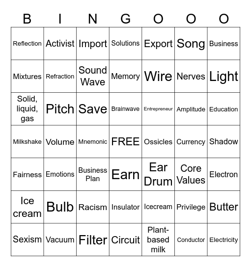 Find a poster than mentions... Bingo Card