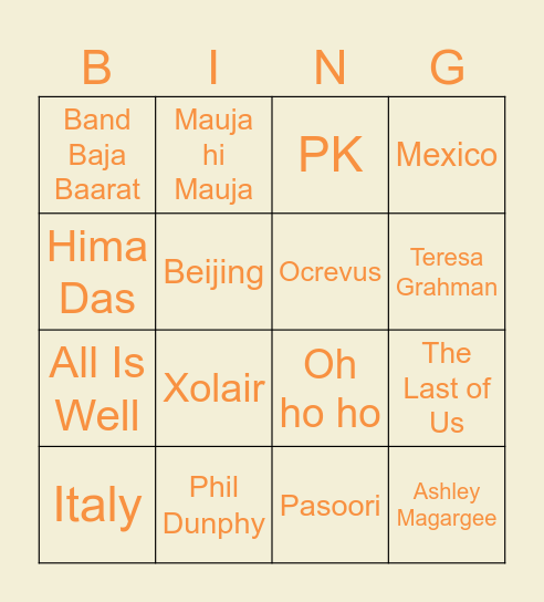SPACE CONNECT 6/4 Bingo Card