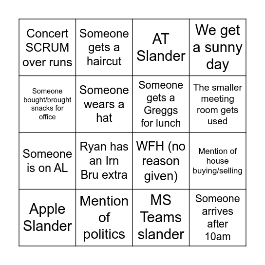 happy june Bingo Card