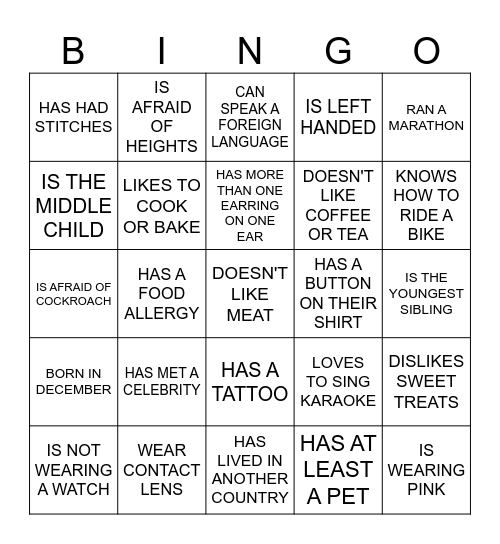 Mastery Bingo: PD Quest Bingo Card