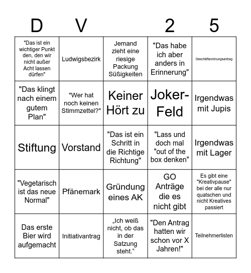 BULLSHIT-BINGO Card