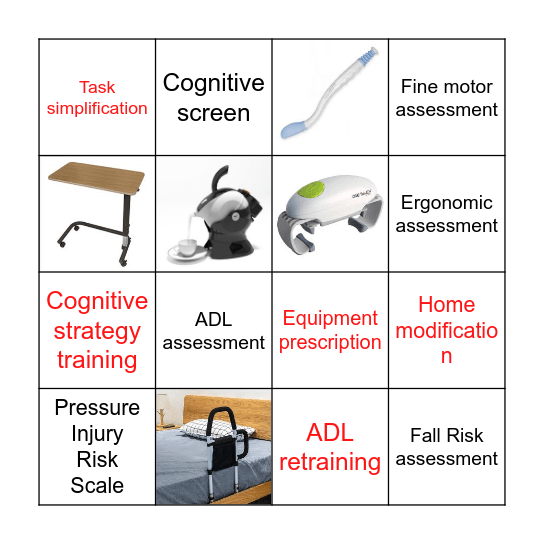 Occupational Therapy :) Bingo Card