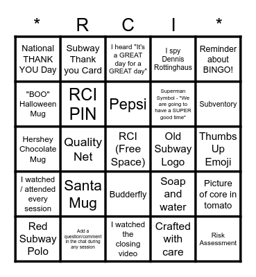 Virtual Leadership Conference BINGO! Bingo Card
