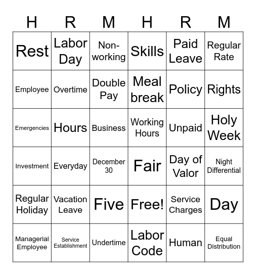 COBSHUR BINGO! Bingo Card