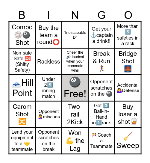 All Night Wong Bingo Card