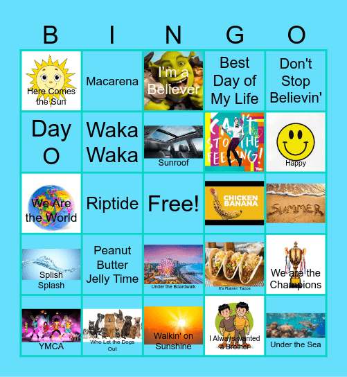 Summer Bingo Card