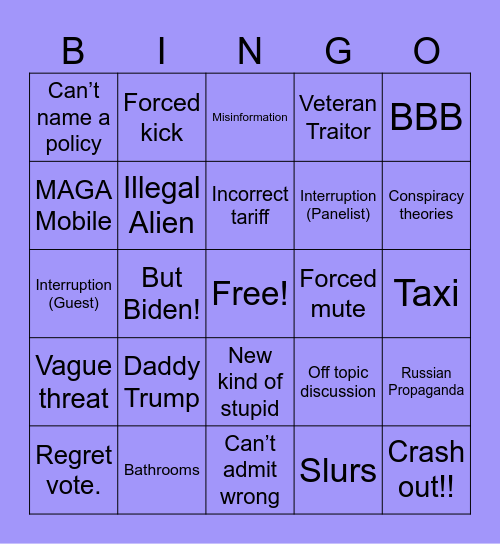 💰💰 Bingo PT2 Bingo Card
