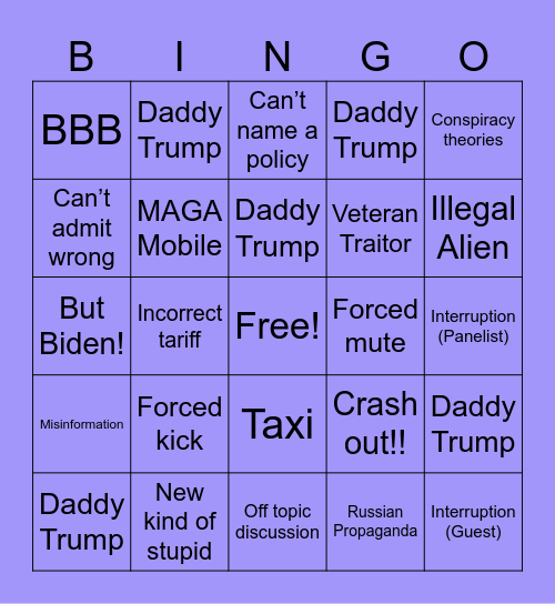 💰💰 Bingo PT2 Bingo Card