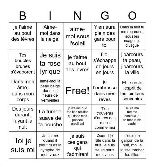 ROI videoclub Bingo Card