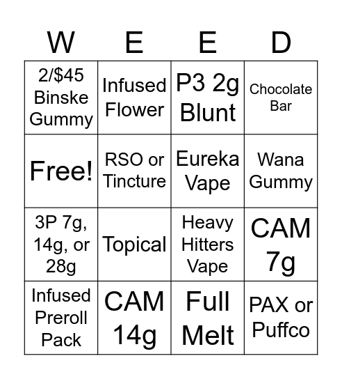 JUNE CONTEST Bingo Card