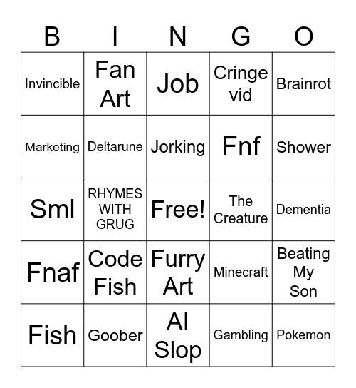 stanley mov bingo Card