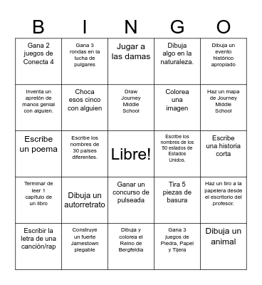 Bergfeldia Bingo Card