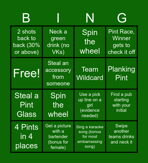 Brazzy Bristol Bingo Card