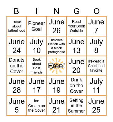 Macomb Summer SPACE BINGO Card