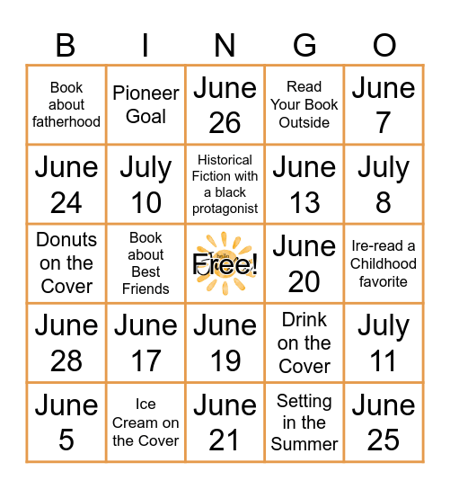 Macomb Summer SPACE BINGO Card