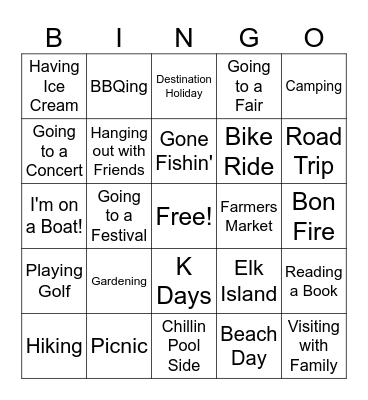 EDC 2025 Summer Bingo Card