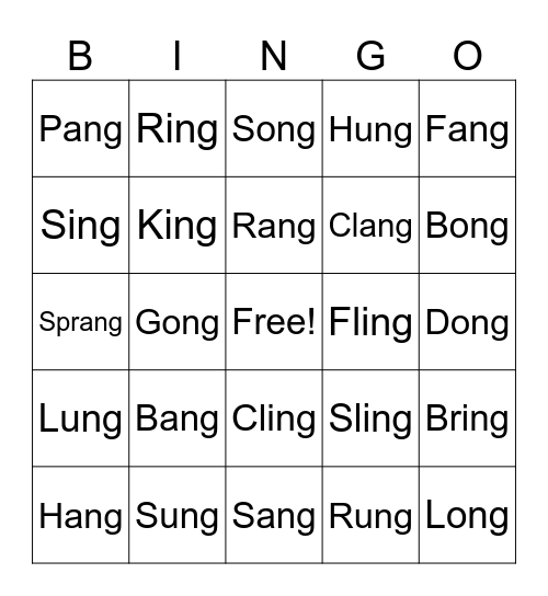 Welded Sounds Bingo Card