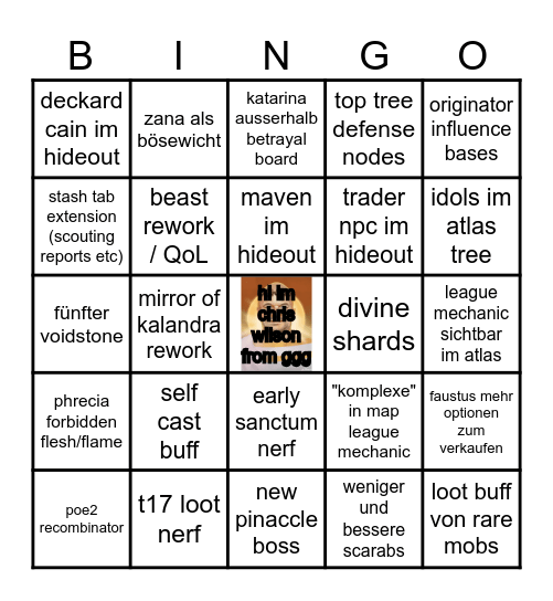 3.26 Bingo Card
