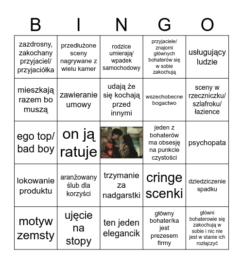 kdrama bingo Card
