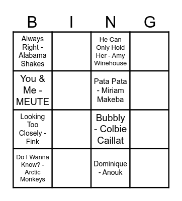 FIEN'S BIRTHDAY BINGO Card