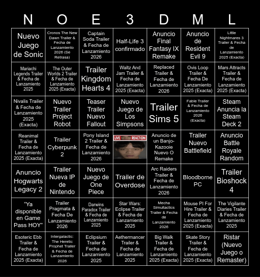 BINGO 2 Bingo Card